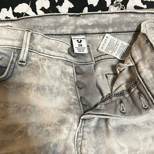 True Relegion jeans sz 28 grey washed
